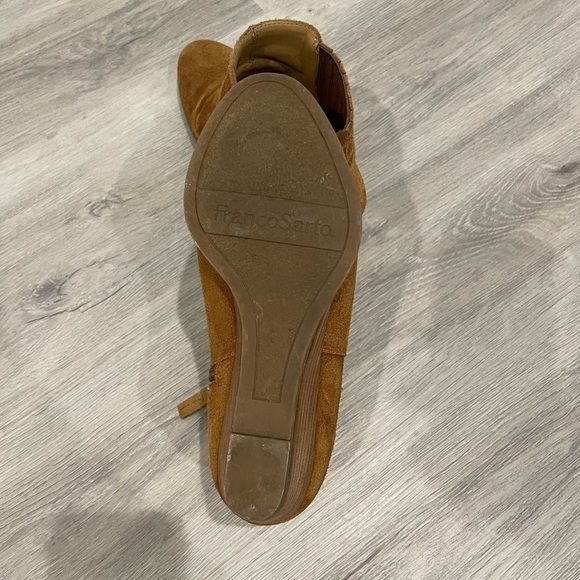 Franco Sarto Brown Wayra Wedge Women’s Booties - Picture 3 of 9